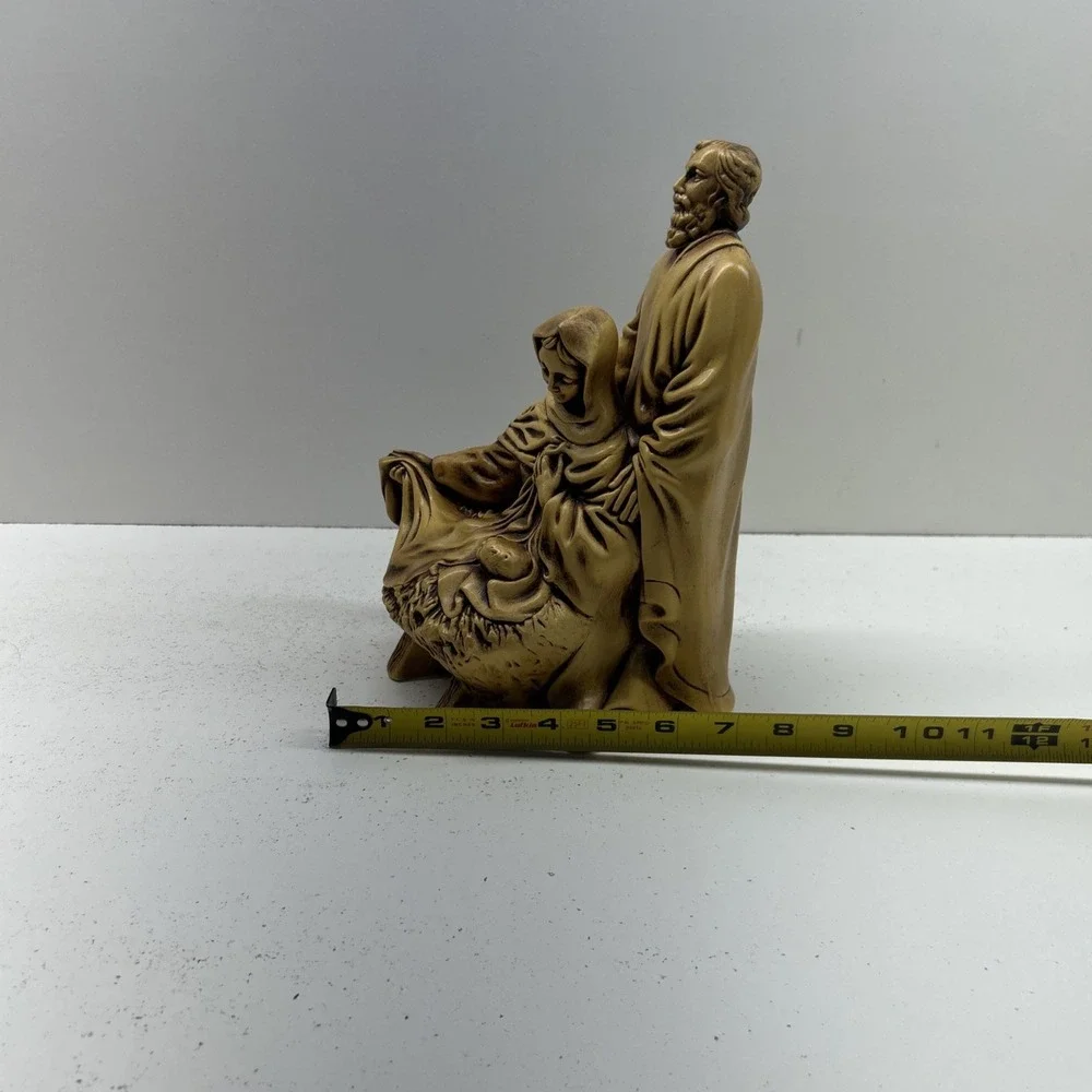 Vintage Atlantic Mold Holy Family Nativity Figurine Ceramic Christmas Decor